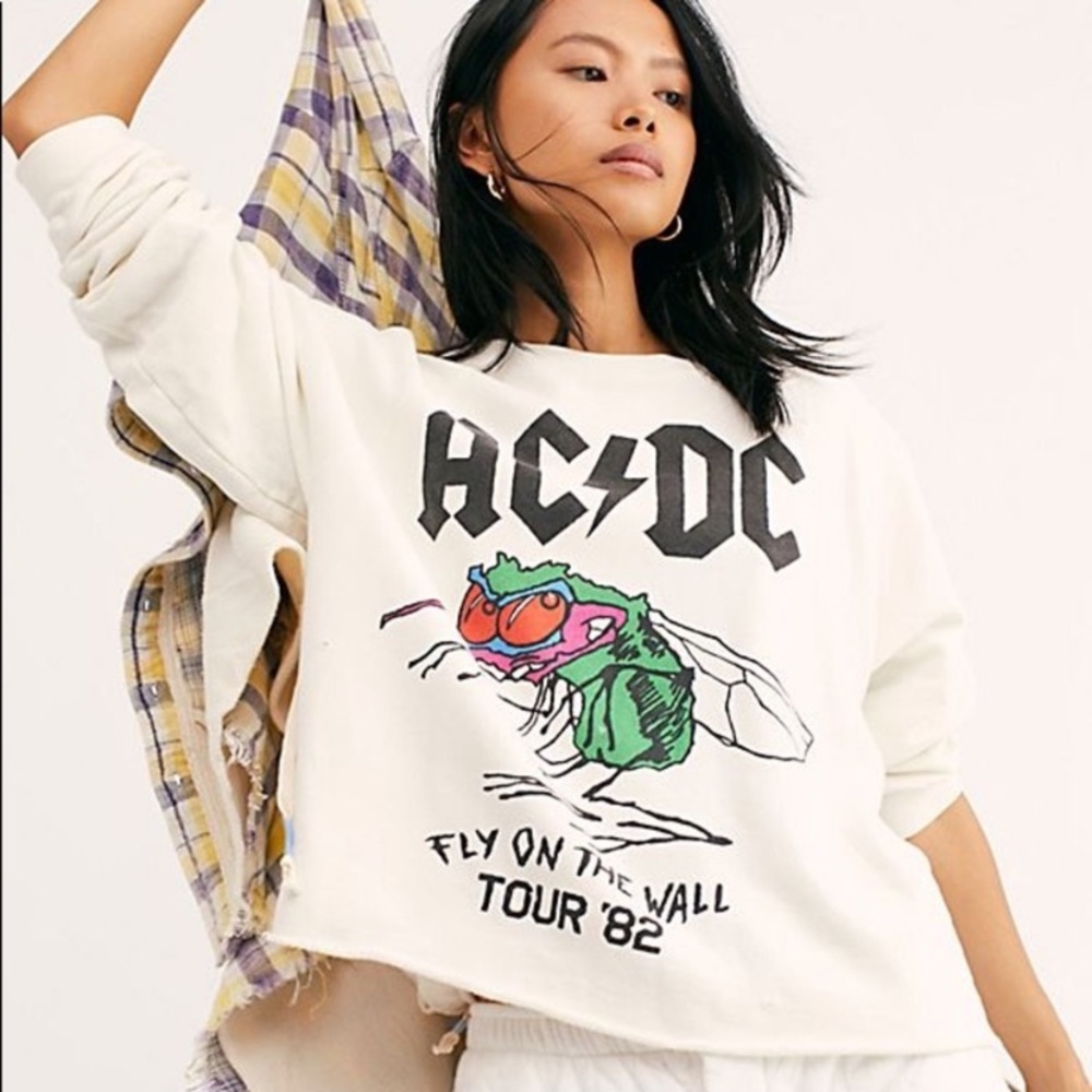 free people AC/DC tour pullover